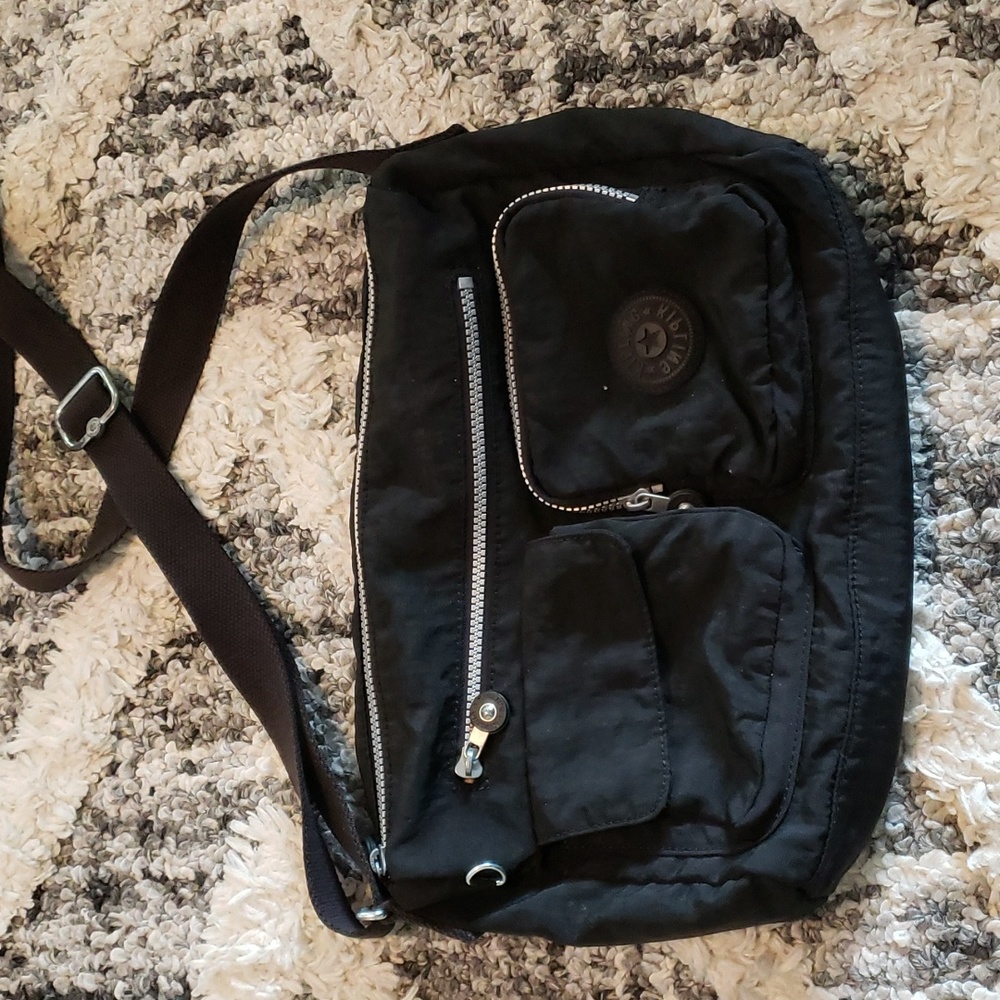 Kipling Black Crossbody Shoulder Bag Purse